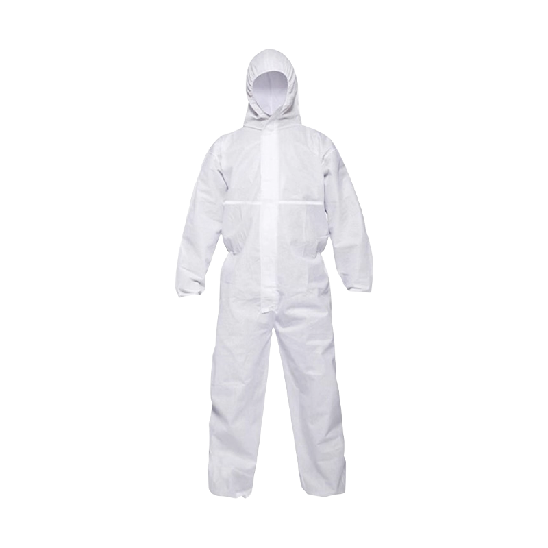 후드가 있는 격리 가운